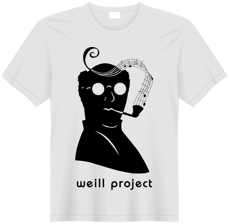 Weill Project logo on white T-shirt
